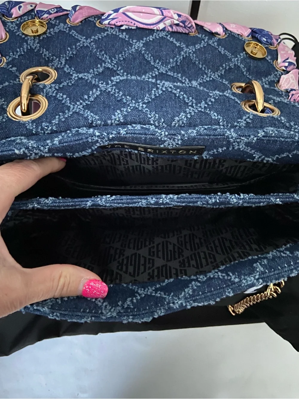 Kurt Geiger satiny scarf